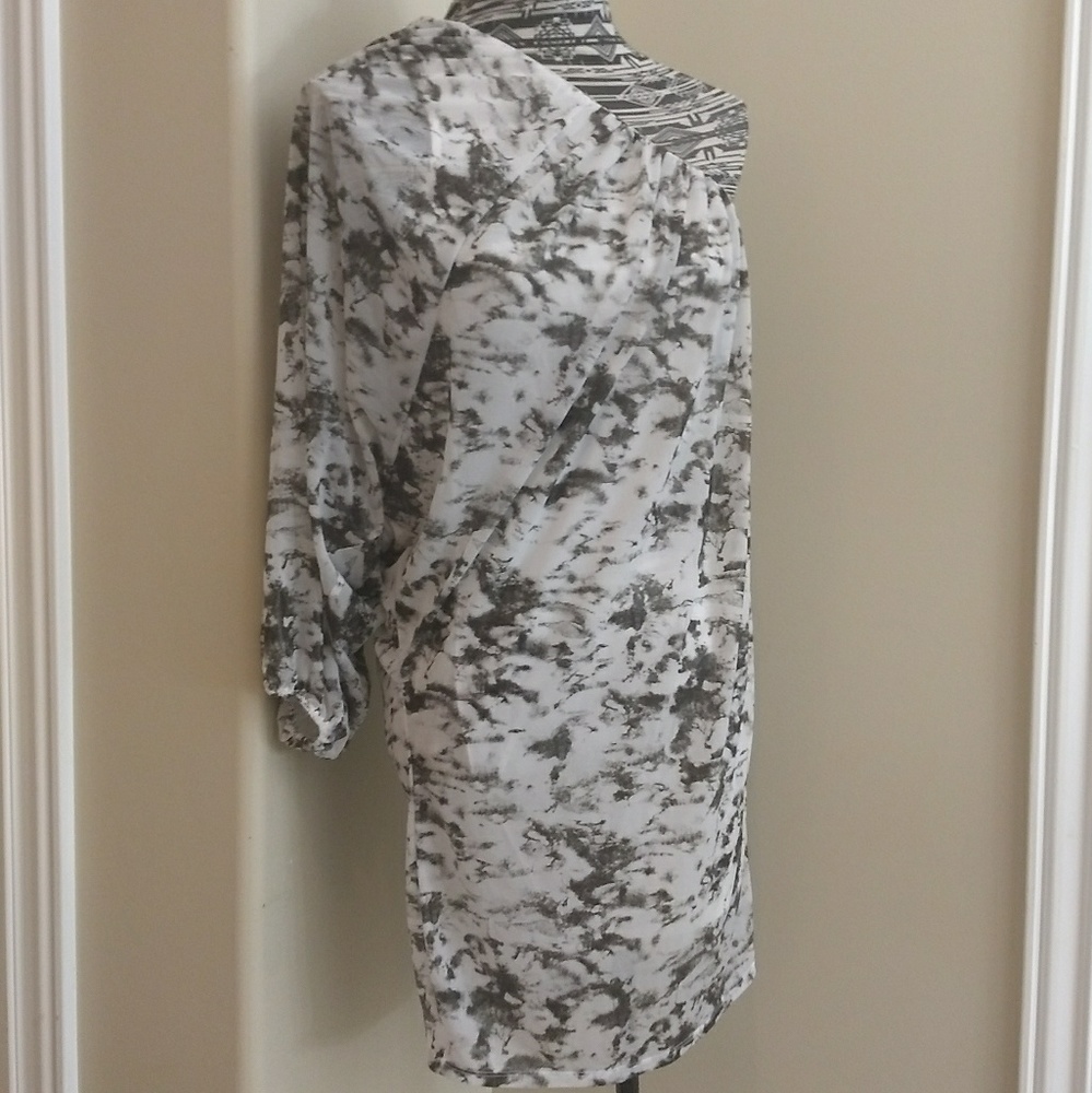 Victoria's Secret Moda Int'l grey & white mini dress Sz S *3/$30 Sale*